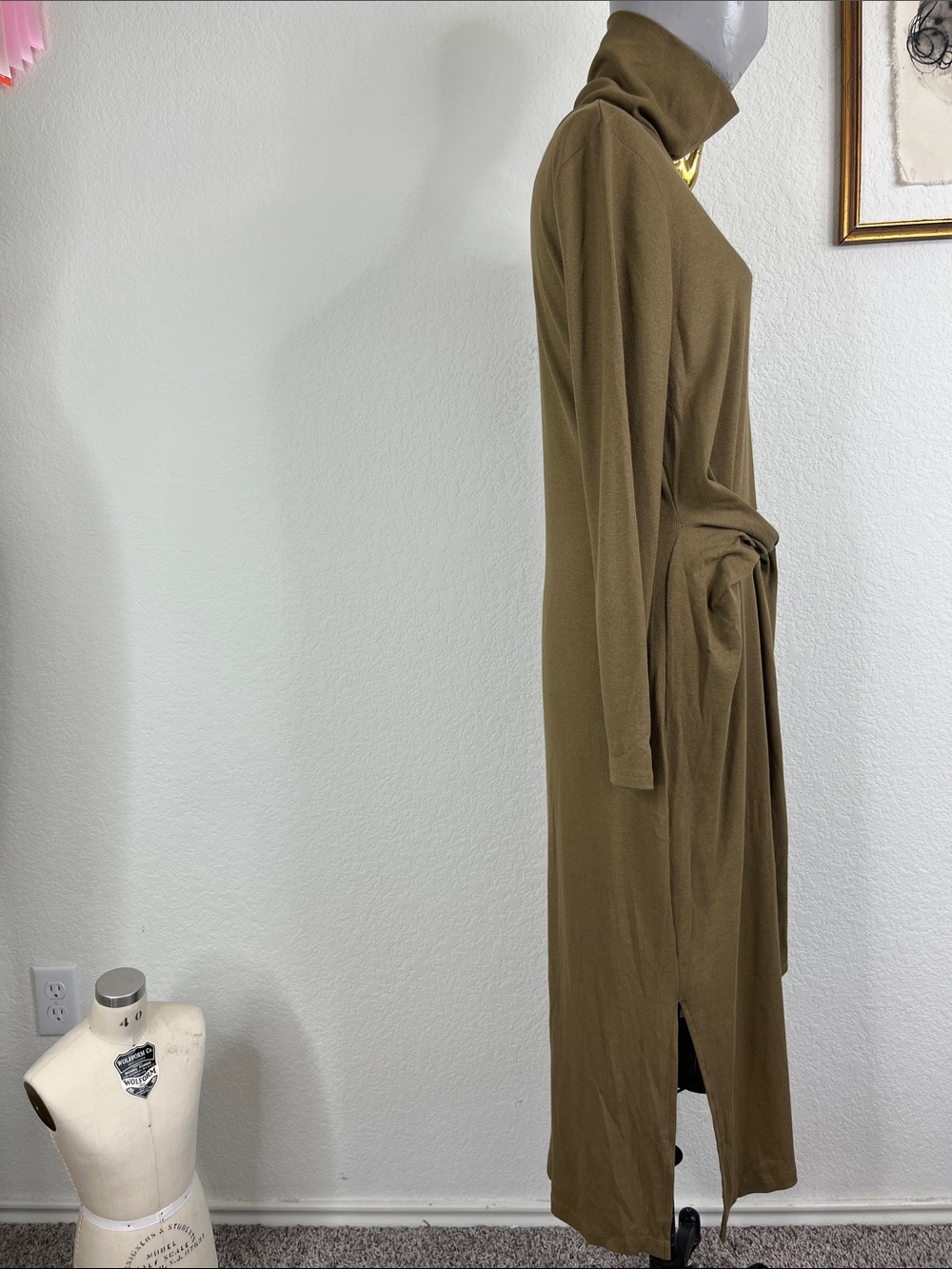 Lauren Ralph Lauren Women's Tie-Front Turtleneck Dress - Picture 7 of 11